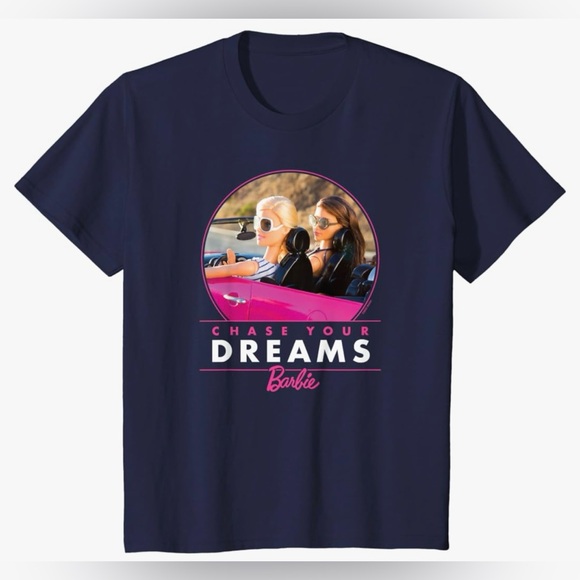 New Amazon Girls 4T Barbie T-Shirt Club - Chase Your Dreams T-Shirt - Picture 1 of 7